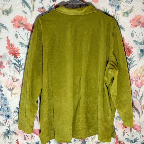 Vintage Encore Jeans Olive Button Down Shirt - Picture 7 of 10